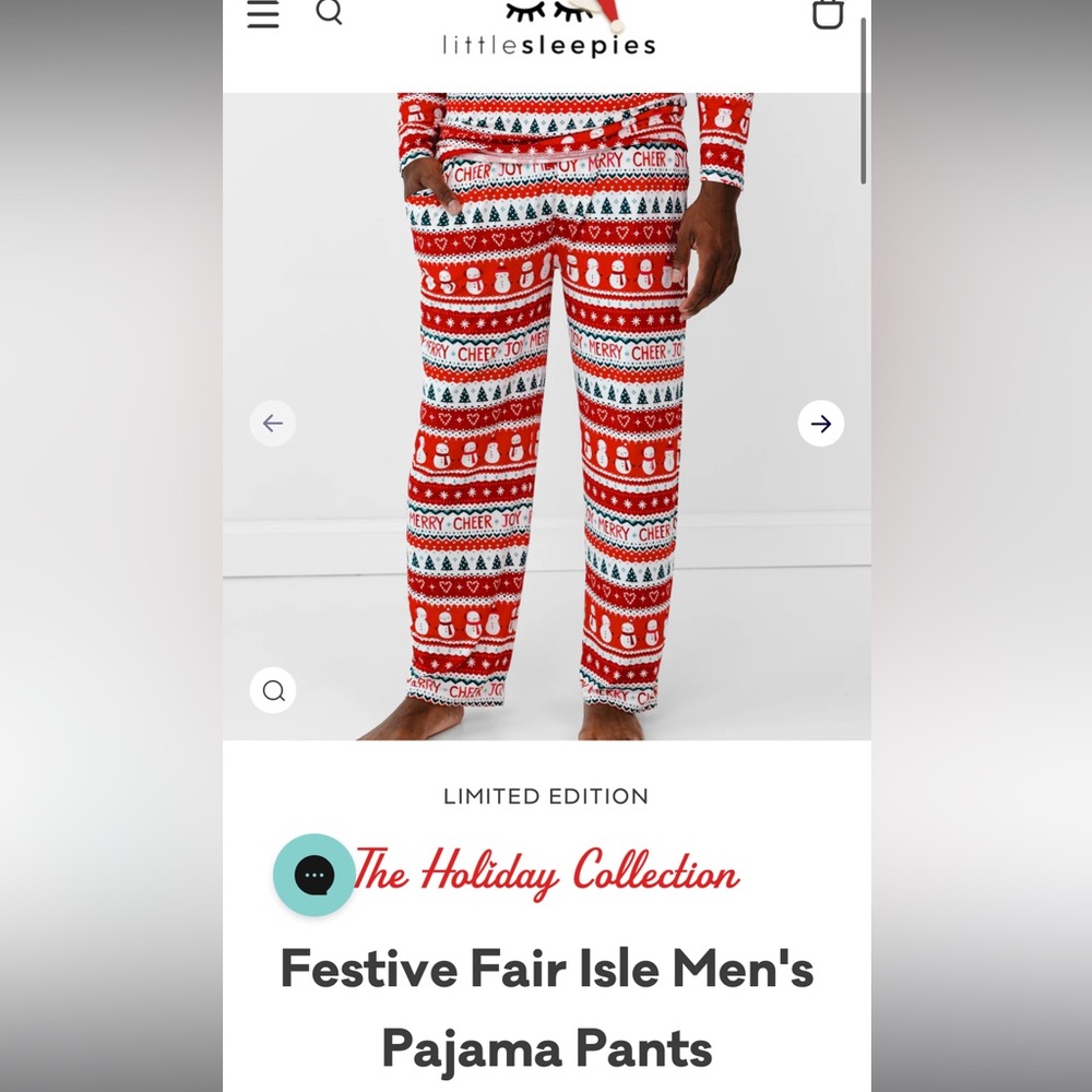 Little sleepies mens pajama pants